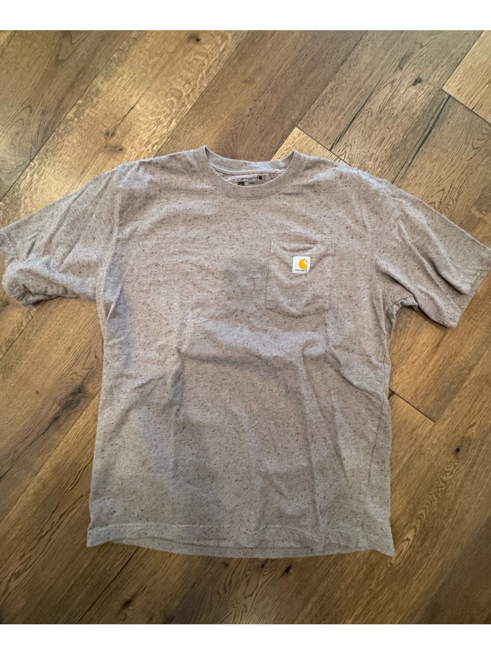 Carhartt Pocket Tee in Heather Beige with Speckle